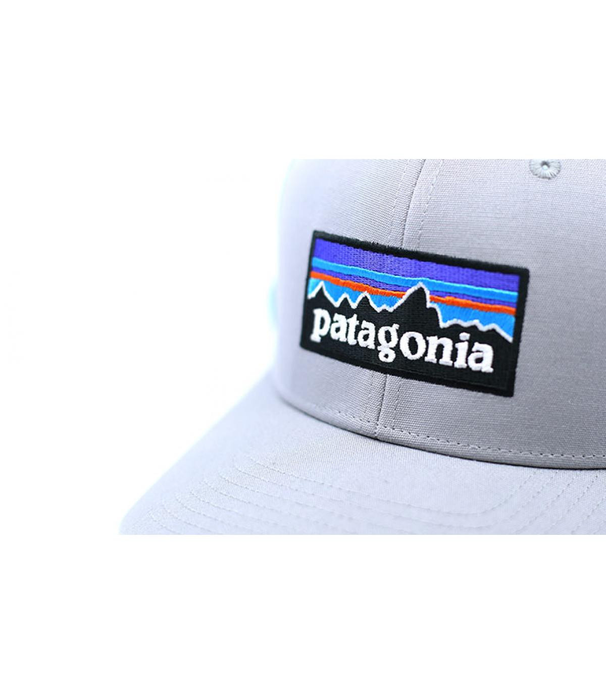 grey blue Patagonia trucker